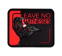 Leave No Witnesses Crow | Tactical Morale Patch for Backpacks, Vests, and Gear