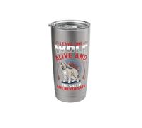 Leave One Wolf Alive and The Sheep are Never Safe Stainless Steel Insulated Tumbler