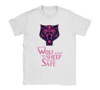 Leave One Wolf Alive Mens T-Shirt Large White Game of Thrones Final Season Gift Present Him