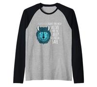 Leave One Wolf Alive & The Sheep are Never Safe Raglan Baseball Tee