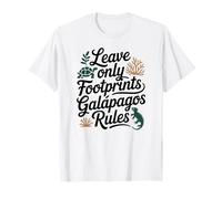 Leave Only Footprints Galapagos Nature and Eco Fun T-Shirt