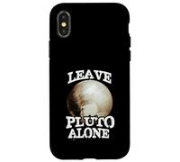 Leave Pluto Alone Funny Space Lover Astronomy Planet Humor Case for iPhone X/XS