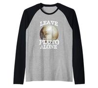 Leave Pluto Alone Funny Space Lover Astronomy Planet Humor Raglan Baseball Tee