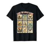 Leave the Locals Alone Bigfoot Alien Mothman Cryptid Value Graphic T-Shirt, Men, Black, S