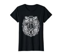 Leave the Locals Alone Cryptid Wildlife Funny Value Graphic T-Shirt, Women, Black, L