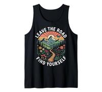 Leave the Road Find Yourself Vintage Hiking Nature Adventure Tank Top