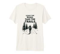 Leave The Road, Take The Trails Illustration Premium T-Shirt