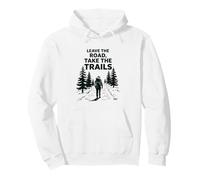 Leave The Road, Take The Trails Illustration Pullover Hoodie