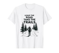 Leave The Road, Take The Trails Illustration T-Shirt