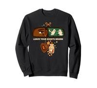 Leave Your Ghosts Behind Halloween Funny Spooky Season Sweatshirt