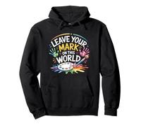 Leave Your Mark On This World Last Day Of School Teacher Kid Pullover Hoodie