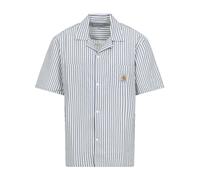 Carhartt WIP Leavel Shirt (Leavel Stripe, Blue River / Wax - L) - Size L