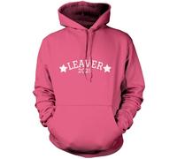 Leaver 2025 - Kids Teens and Adults Unisex Hoodie - Class of Leaving School Gift Good Luck M Pink
