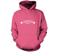 Leaver 2025 - Kids Unisex Hoodie - Class of Leaving School Gift Good Luck 12-13 Years Pink