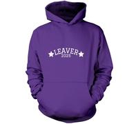 Leaver 2025 - Kids Unisex Hoodie - Class of Leaving School Gift Good Luck 12-13 Years Purple