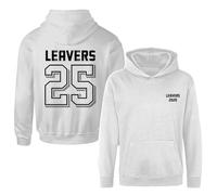 Leavers Hoodie 2025 - School, College & University Graduation Leavers Jumper - Unisex Men & Women Sweatshirt Leavers Memories Gift Keepsake (UK, Alpha, M, Regular, Regular, White)