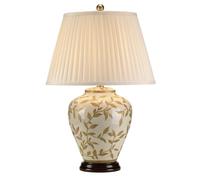 Leaves 1 Light Table Lamp Brown Gold E27 Netlighting Brown One Size
