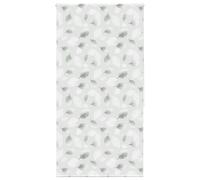 vidaxl shower roller blind/privacy screen - 140x240 cm, water- peva material, grey leaf pattern, versatile mount, space-saving design, modern style for enhanced bathroom privacy
