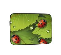 Leaves and Ladybugs Laptop Case Sleeve Water Resistant Laptop Bag Men Women Shockproof Protective Notebook Case 10 inch