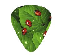 Leaves And Ladybugs Print Guitar Pick Comfortable Feel, Clear Sound, Multiple Thicknesses For Varied Tones