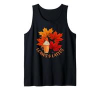 Leaves and Lattes Autumn Coffee Lover Pumpkin Spice Season Tank Top