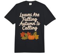 Leaves are Falling Autumn is Calling Cozy Fall Pumpkin Comfort Colors Adult Heavyweight T-Shirt