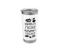 Leaves are Falling Autumn is Calling Cute Fall Season Stainless Steel Insulated Tumbler