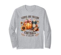 Leaves Are Falling Football Is Calling Long Sleeve T-Shirt