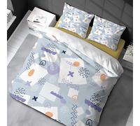 Leaves Bedding Set Bow Single Size Quilt Cover, Soft and Skin-Friendly Microfiber Material, Suitable for Students' Summer Duvet Cover (Includes 1 Quilt Cover and 2 Pillowcases)
