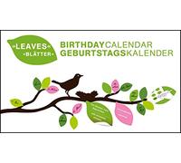 Leaves Birthday Calendar - Perpetual Calendar: Perpetual Wall Calendar