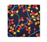 leaves colorful black Magic Toiletries Pouchs Cloth Cosmetic Travel Bag Organizer Wrap Camera Lens Cloth Wrapper For Toiletries Size 21.7x21.7in