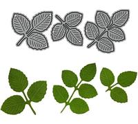 Leaves Cutting Dies for Card Making，Cutting Dies Cut Stencils for DIY Scrapbooking Photo Album Decorative Embossing Paper Dies for Card Making Templated+Cute Brooch Pin