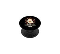 Leaves Fall I Dont Cute Ghost Coffee Autumn Fun PopSockets Adhesive PopGrip