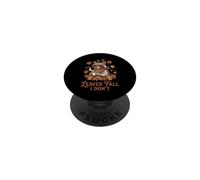 Leaves Fall I Dont Raccoon Coffee Autumn Season PopSockets Adhesive PopGrip