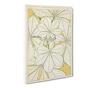 Leaves From Nature No. 1 By Owen Jones Vintage Canvas Wall Art Print Ready to Hang, Framed Picture for Living Room Bedroom Home Office Décor, 30x20 Inch (76x50 cm)