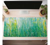 Leaves Gaming Mouse Mat Green Large Mouse Pad 120 x 60cm XXL Mousepad Desk Mat Improved Precision and Speed Rubber Base for Stable Grip on Smooth Surfaces Table Pad PjY3291 A-X