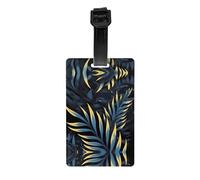 Leaves in The Dark Printed Luggage Tags Anti-Lost Luggage Labels Suitable for Suitcases Backpacks and Sports Bags