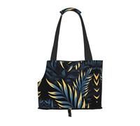Leaves in the Dark Printed pet shoulder bag for going out - small dog and cat dual-purpose shoulder bag