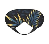 Leaves in The Dark Prints Double-Sided Eye Mask Adjustable Design Light-Blocking and Breathable Suitable for Rest and Travel.