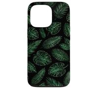 Leaves Inspired Flower Botanical Olive Green Boho Fern Case for iPhone 13 Pro