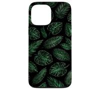Leaves Inspired Flower Botanical Olive Green Boho Fern Case for iPhone 13 Pro Max