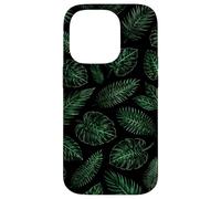 Leaves Inspired Flower Botanical Olive Green Boho Fern Case for iPhone 14 Pro