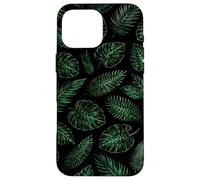 Leaves Inspired Flower Botanical Olive Green Boho Fern Case for iPhone 16 Pro Max