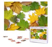 Leaves Jigsaw Puzzle for Adults Challenging Wooden Puzzles 1000 Pieces Personalized Photo Puzzle Picture Jigsaws Custom Jigsaw Puzzles for Birthday