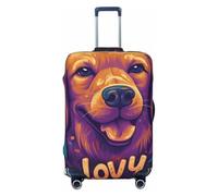 Leaves Like A Dog's Head Elastic Travel Luggage Cover Suitcase Protector, Print Suitcase Baggage Cover Anti-Scratch