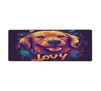 Leaves Like A Dog'S Head Mouse Pad In Big Extended Non-Slip Rubber Base Mousepad With Stitched Edges Gaming Pc Desktop Large Mouse Pad 11.8x31.5