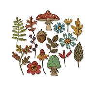 Leaves Maple Leaf Mushroom Flowers Dies for Card Making Metal Cutting Dies for DIY Scrapbooking Paper Crafting Embossing Stencil Die Cuts Template Mould Handmade Crafts Scrapbook Photo Album Decor