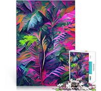 Leaves of color1000 Piece Jigsaw Puzzles for Adults Jigsaw learning educational toys Every Piece is Unique - Challenging Family Fun Game 38x26cm