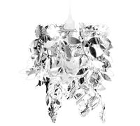 Leaves Paillette Pendant Chandelier Lamp 21.5x30cm Silver Ceiling Light vidaXL