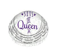 Leaves Quotes Shower Cap,Here Sits The Queen Waterproof Double Layer Bath Caps Perfect For All Hair Lengths And Thicknesses